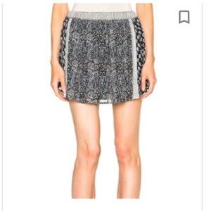 ULLA JOHNSON REMY SILK GEORGETTE MINI SKIRT MED